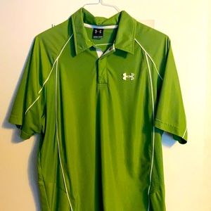 Green under armour polo
